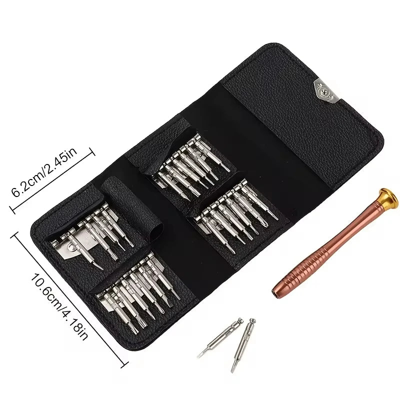 25 In 1 Precision Screwdriver Set, Repair Tool Kit, Small Screwdriver Set, Star/Y-type/Flat-blade/Triangle Screwdrivers For Mo