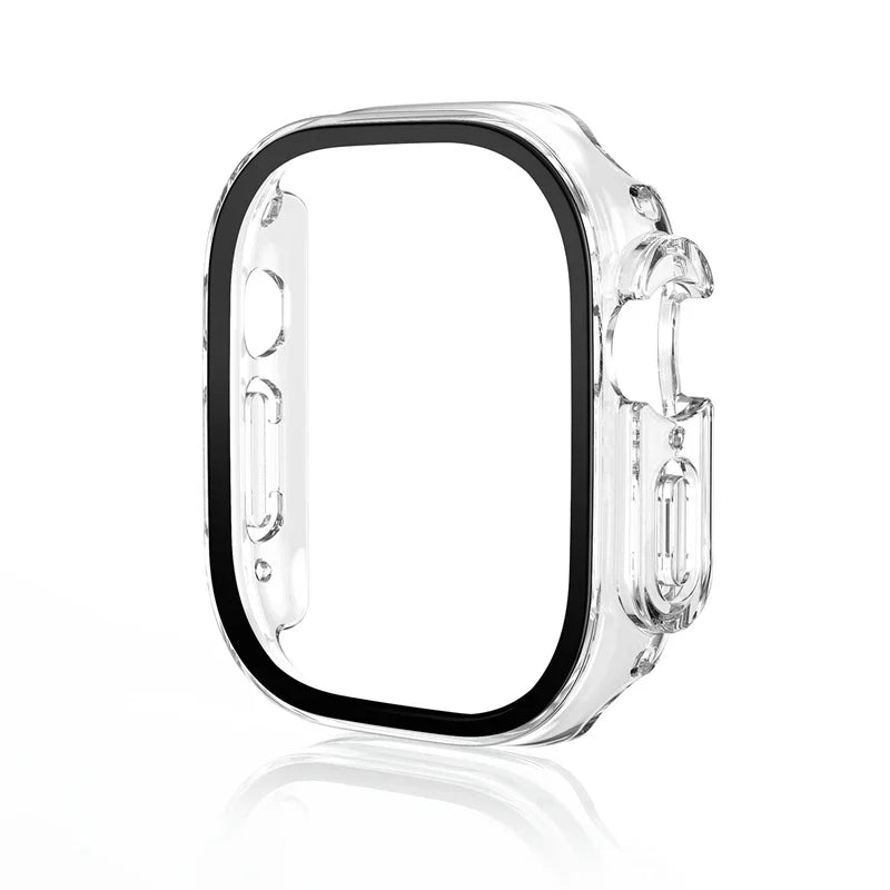 For Apple Watch Ultra 3 49mm 2026 PC Bumper+Screen Protector Tempered Glass+Cover for apple watch Case ultra 2/Ultra Accessories