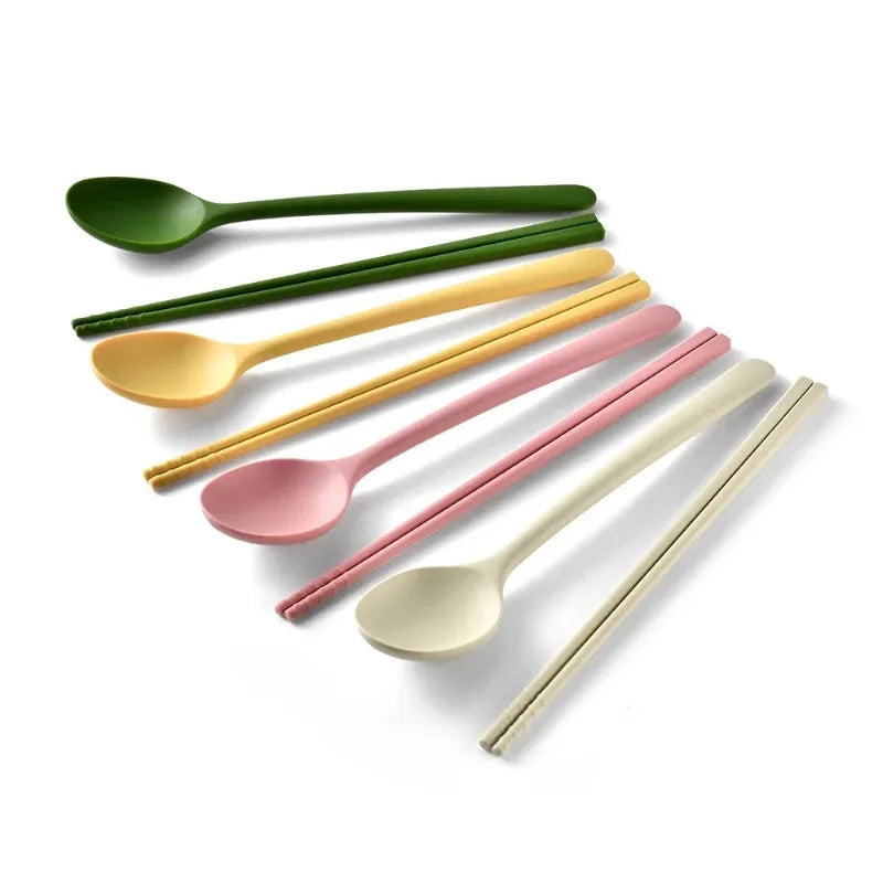 Silicone Chopsticks and Spoon Set - Dessert, Coffee and Sushi Utensils - photo 2