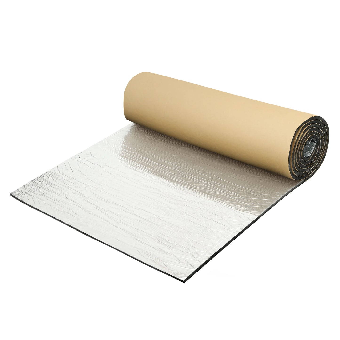 Uxcell Car Firewall Heat Sound Deadener Insulation Mat Aluminium Coating Cotton Self-adhesive Noise Insulation 5mm 10mm
