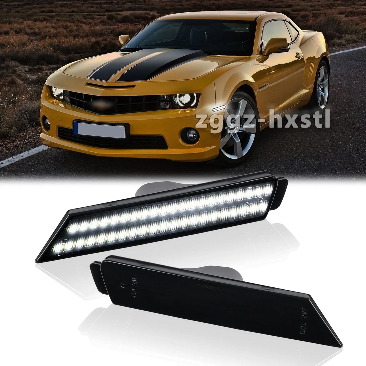 For Chevrolet Camaro 2010 2011 2012 2013 2014 2015 Car Front / Rear LED Bumper Side Marker Turn Signal Lights Fender Flare Light