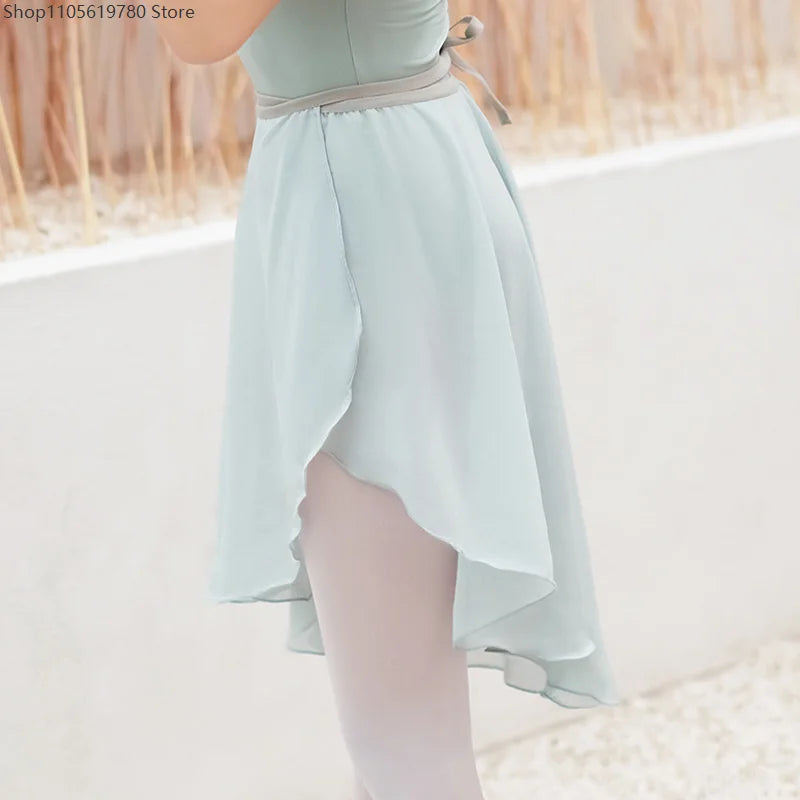 Women's chiffon ballet wrap skirt
