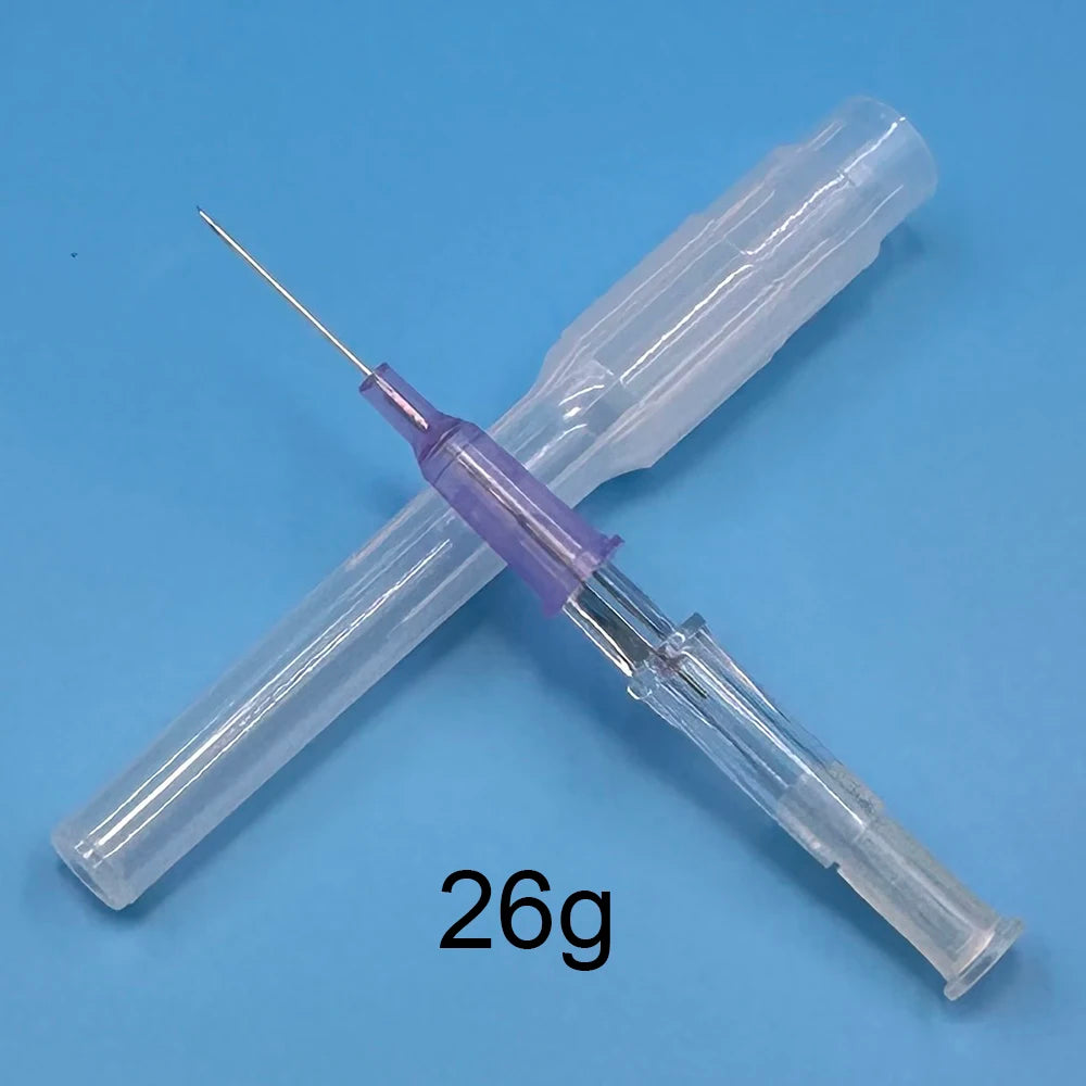 10pcs Disposable Dog Cat I. V. Cannula Animal Catheter Pet Catheters with Heparin Cap 22G 24G 26G Veterinary Tools