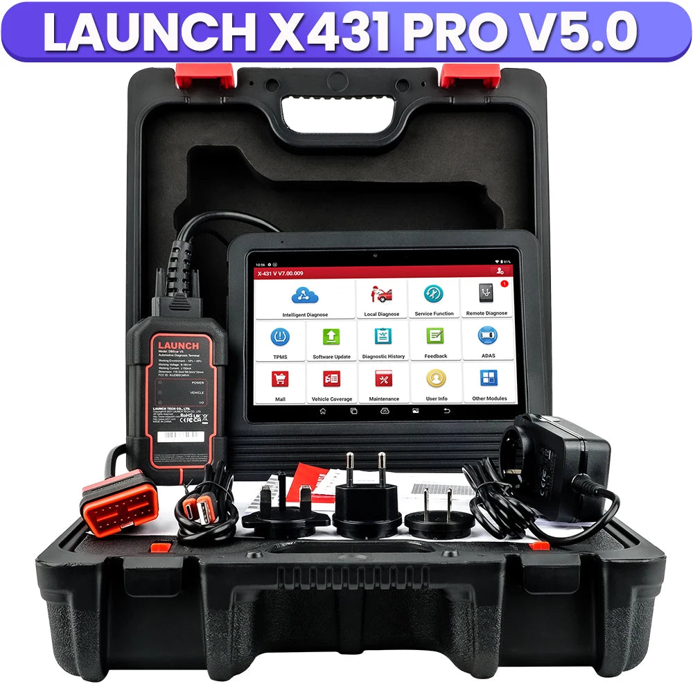 LAUNCH X431 PRO V5.0 Bi-Directional OBD2 Diagnostic Scanner — All-System, 37 Resets, ECU Coding
