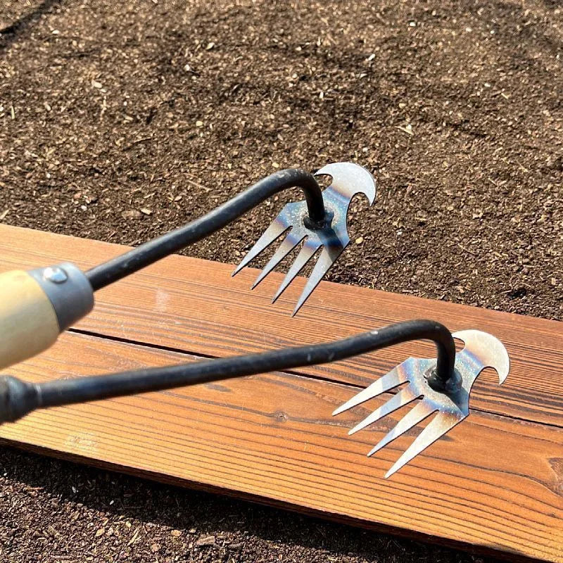 Manganese Steel Garden Hoe — Weeding & Soil-Loosening Hand Tool