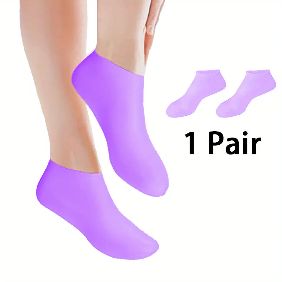 Moisturizing silicone foot socks for dry heels — view 4 of 17