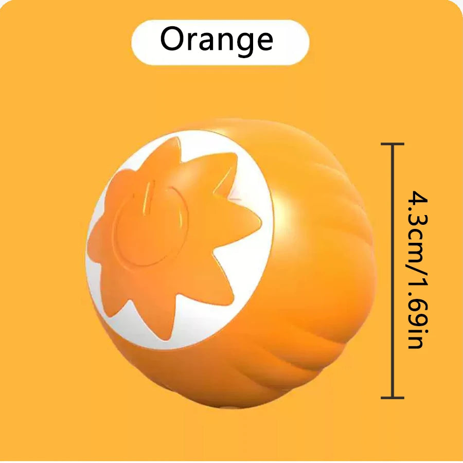 Smart Electric Rolling Cat Toy Ball – USB Rechargeable Automatic Interactive Teaser | Moving Bouncing Ball for Cats