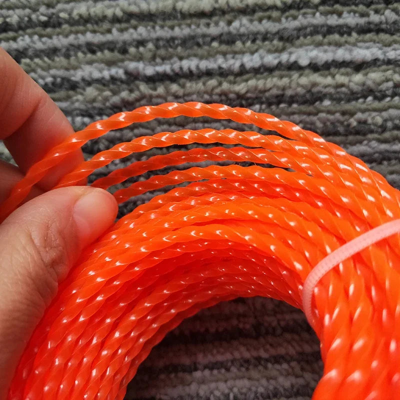 2mm～3mm*10m～25m Mowing Nylon Grass Trimmer Rope Brush Cutter Trimmer Line Mowing Wire Lawn Mower Accessory