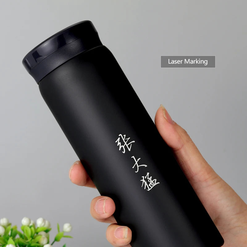 200/300ML 316 Stainless Steel Pocket Mini Thermos Custom LOGO Black Hot Water Bottle Vacuum Flask For Ice Coffee Travel Cup