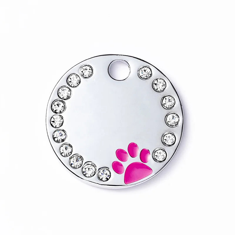 Custom Engraved Dog Tag - Stainless Steel Address & Name Tag