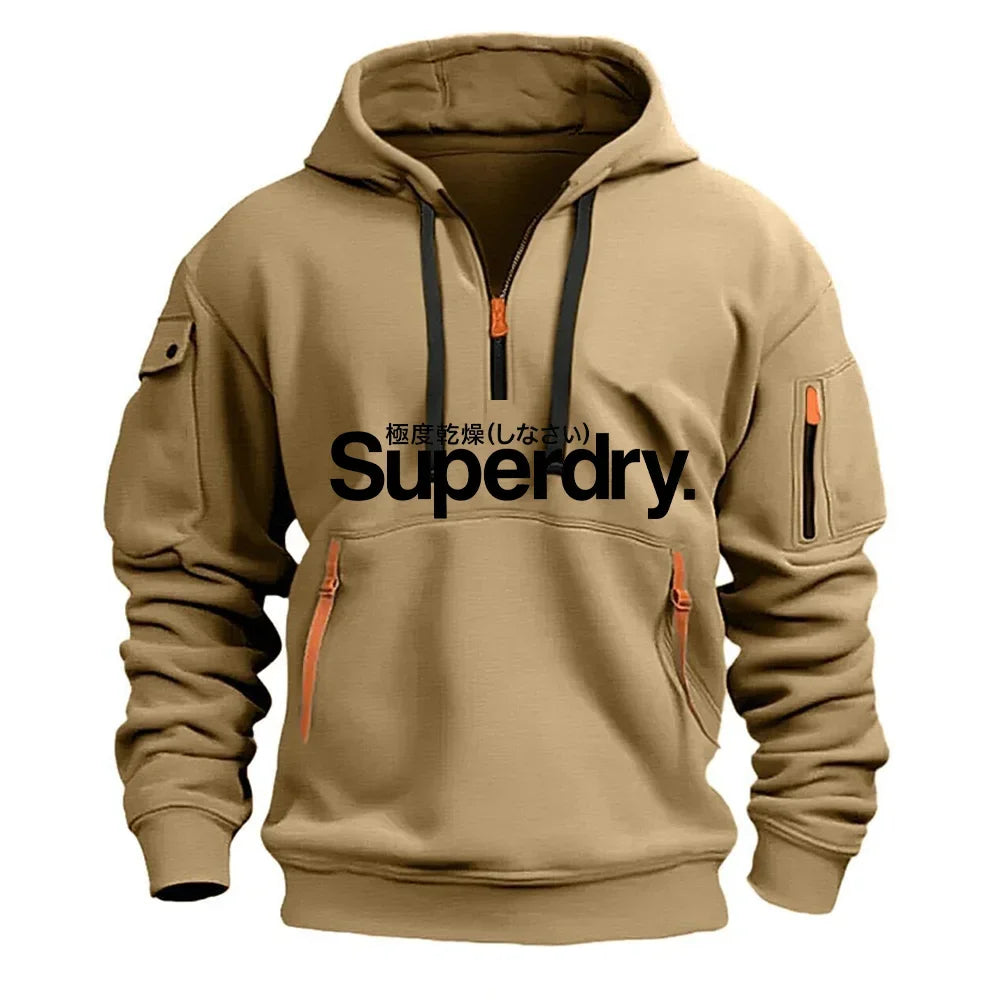 Men's Hooded Sweatshirt, Loose Pullover Hoodie