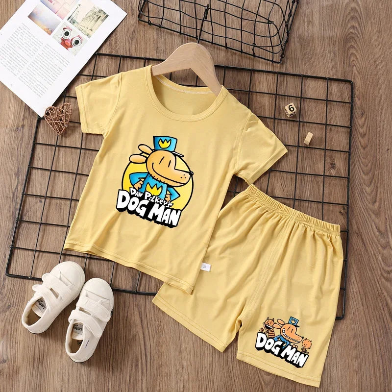 Stretchy Dog Loungewear Pajama Suit - Summer Homewear
