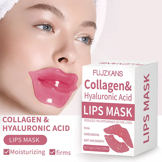 Pink Lip Mask Sheets - 20 Piece Box Moisturizing Lip Patches