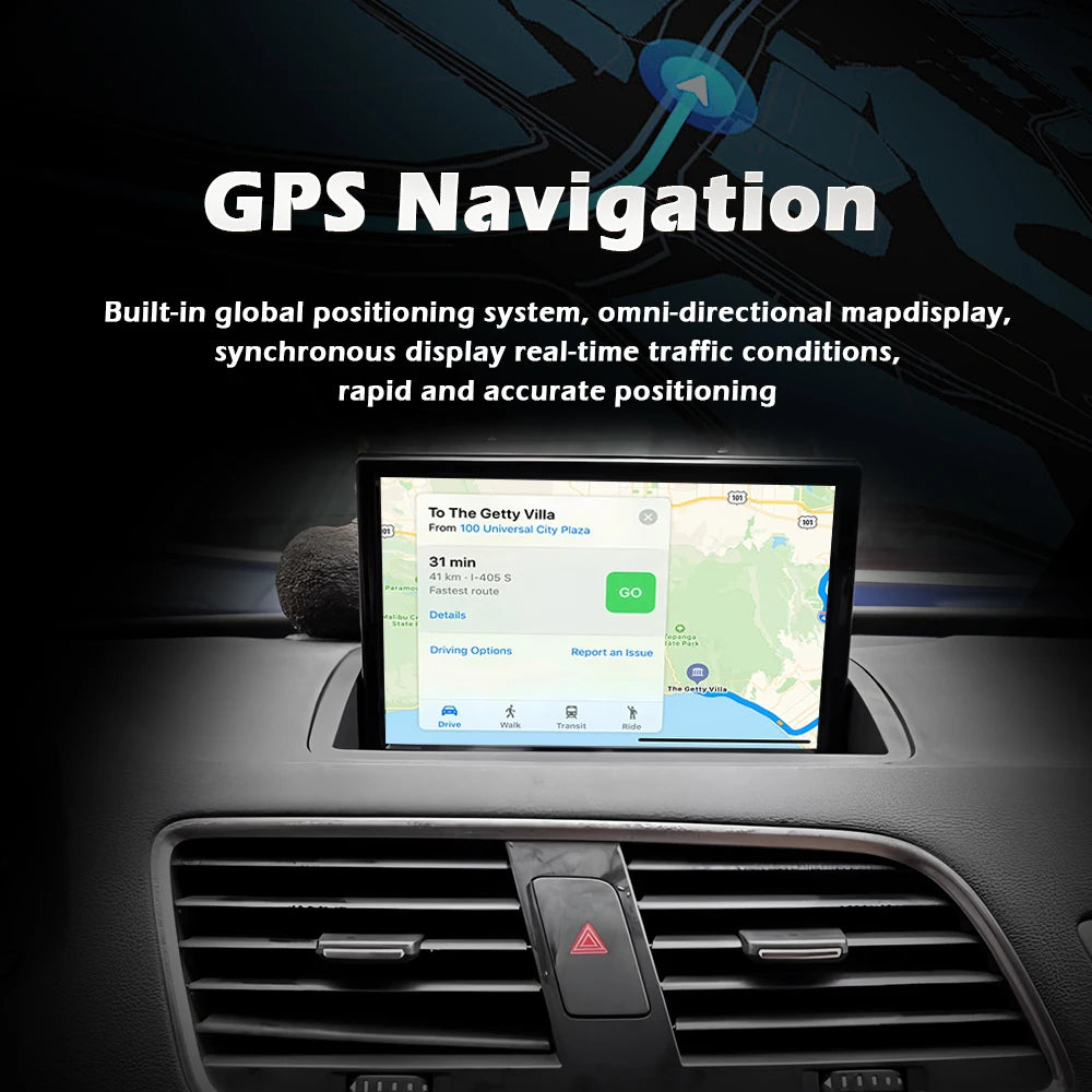 Wireless CarPlay Android 16 For Audi Q3 2011 - 2018 Car Multimedia Radio Navigation GPS WIFI Wired Auto DSP 8 inch Touch Screen