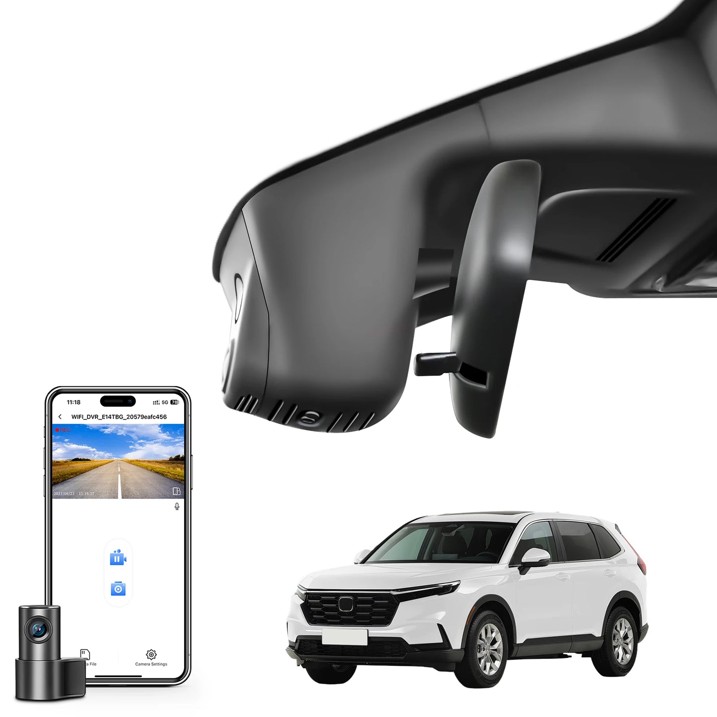 Mangoal 4K OEM-Style Dash Cam — Honda CR-V & CR-V Hybrid Gen6 (2023-2026)