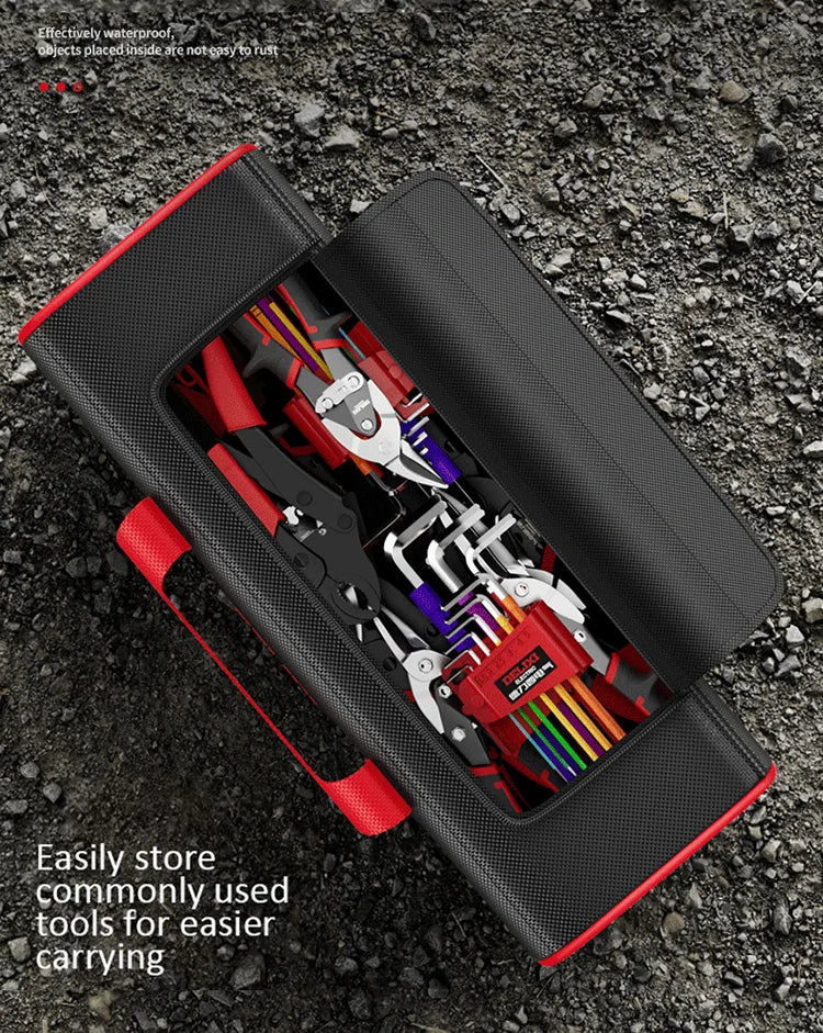 DELIXI ELECTRIC Tool Bag Oxford Cloth Portable Storage Bag, Professional Electrician and Carpenter Repair, Home Storage, HandBag
