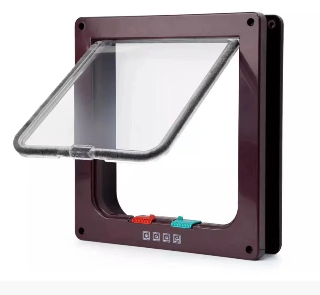 Magnetic Cat Flap Door - 4-Way Lock ABS Pet Door Kit – photo 7