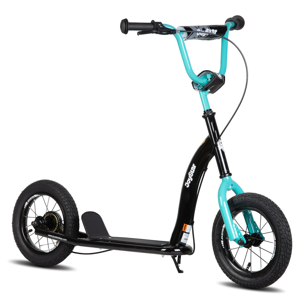 JOYSTAR 12" Kick Scooter for Kids 5+ Teens & Youth with Adjustable Handlebar Big Wheel 2-Wheel Scooter Rear Drum Brakes