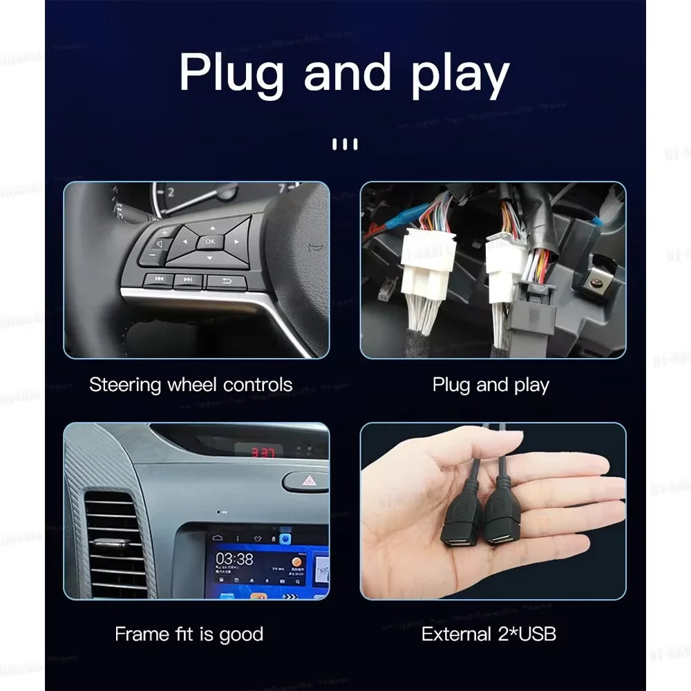 9.7" Android Car Stereo for Ford Fiesta MK6/MK7 (2009–2017) — Wireless CarPlay & Android Auto, QLED, 5G WiFi, GPS