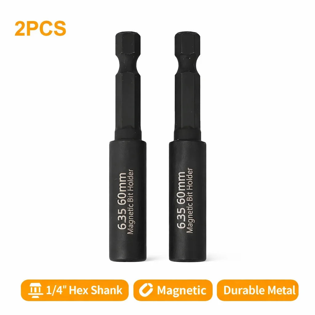 Rafford  60mm 1/4In Head Extension Rod Screwdriver Magnetic Transfer Extension Rod Extension Adapter