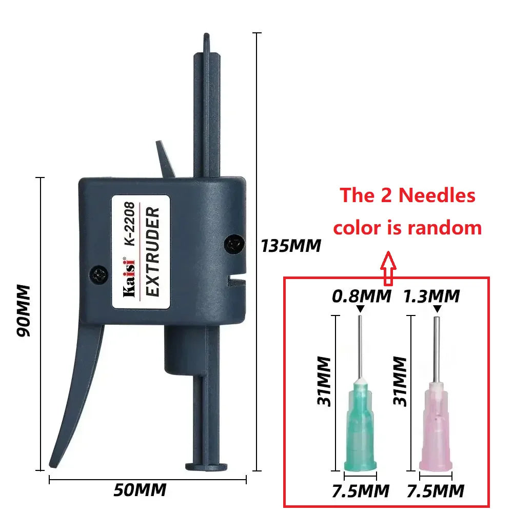 Kaisi K-2208 Universal Solder Paste Extruder Booster Manual Extruder Labor-saving Glue Gun Phone Welding Oil Flux Putter Tool
