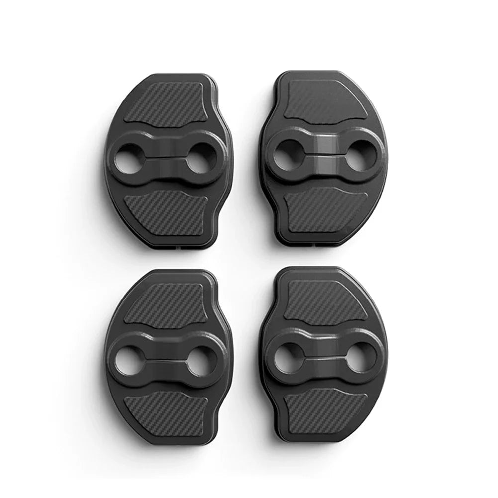 4pcs Car Door Mute Damping Cushion Silicone Door Lock Buckle Cover for Tesla Model Y Model 3 2017-2023 MODEL 3 Highland 2024