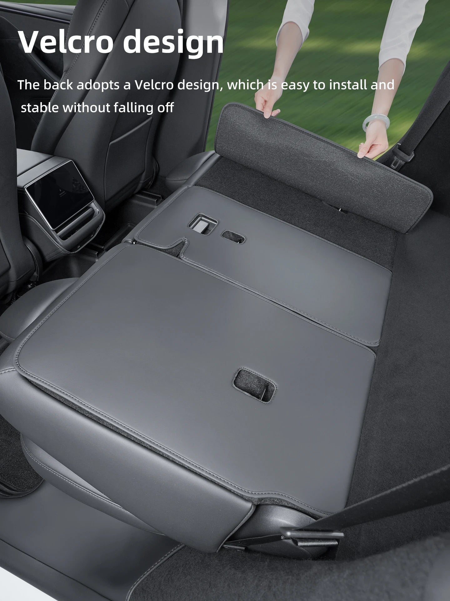 Rear seat backrest protection pad For Tesla Model Y Juniper Trunk Rear Seat Back Cover Backrest Protector Cover Protection Mat