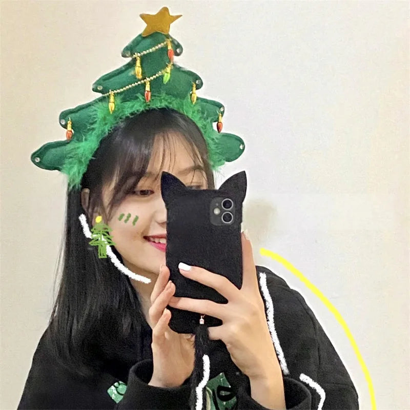 2026 Christmas Hair Clips Kawaii Christmas Headbands Hair Accessories Deer Ear Hairpin for Girl Photograph Prop Xmas Party Decor