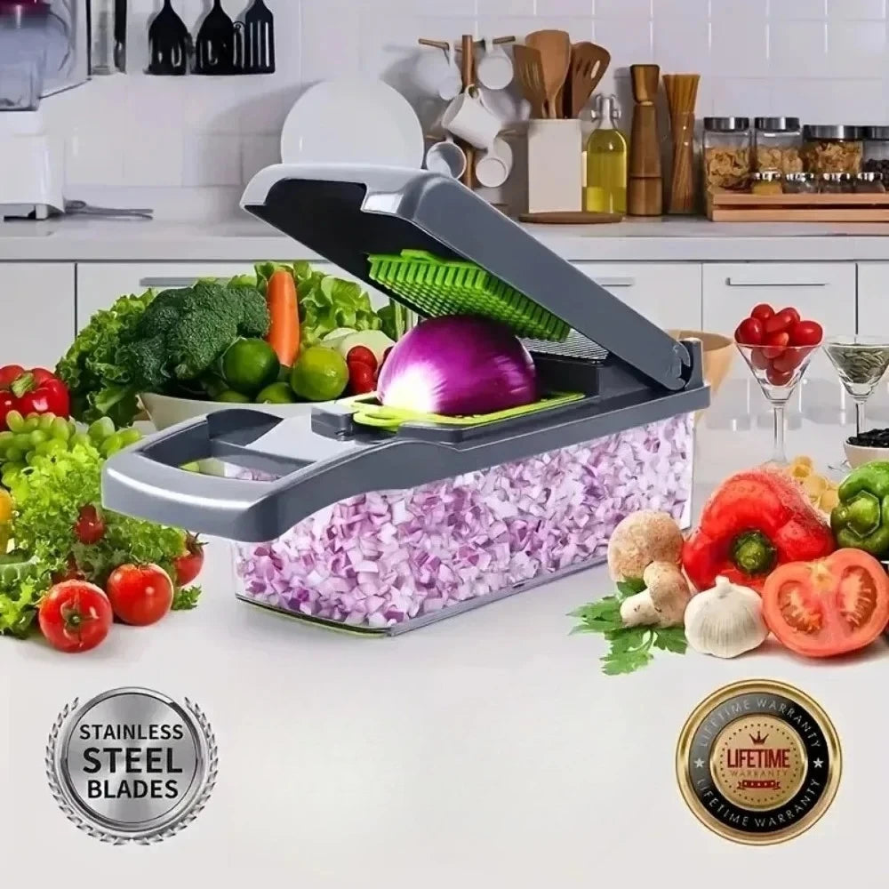 Multi-Blade Vegetable Chopper - 14 or 16 in 1 Slicer & Dicer - photo 2