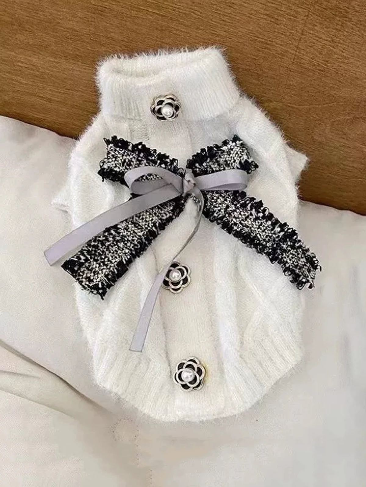 Knit Pet Sweater Vest - Warm Sweater for Small Dogs and Cats - photo 4