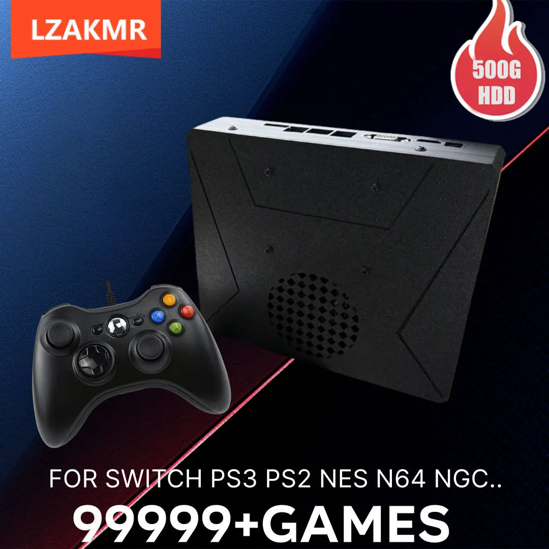 LZAKMR S1 Dual-System Game Console — Windows 11, Plug-and-Play TV, Wireless Controller