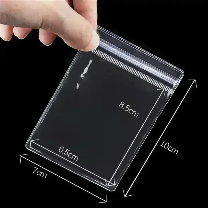 Wholesale PVC Self Sealed Bags for Jewelry Earrings Necklace Rings Storage Package Bag Organizer Dust-proof Anti-oxidation Pouch