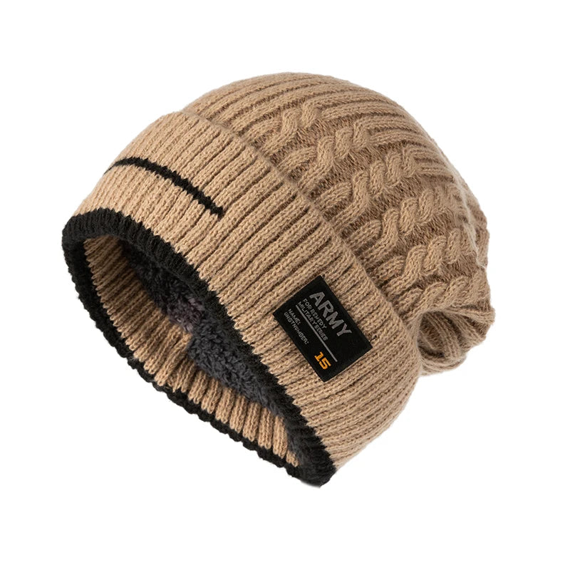 Thick Knit Beanie, Unisex Winter Skullcap