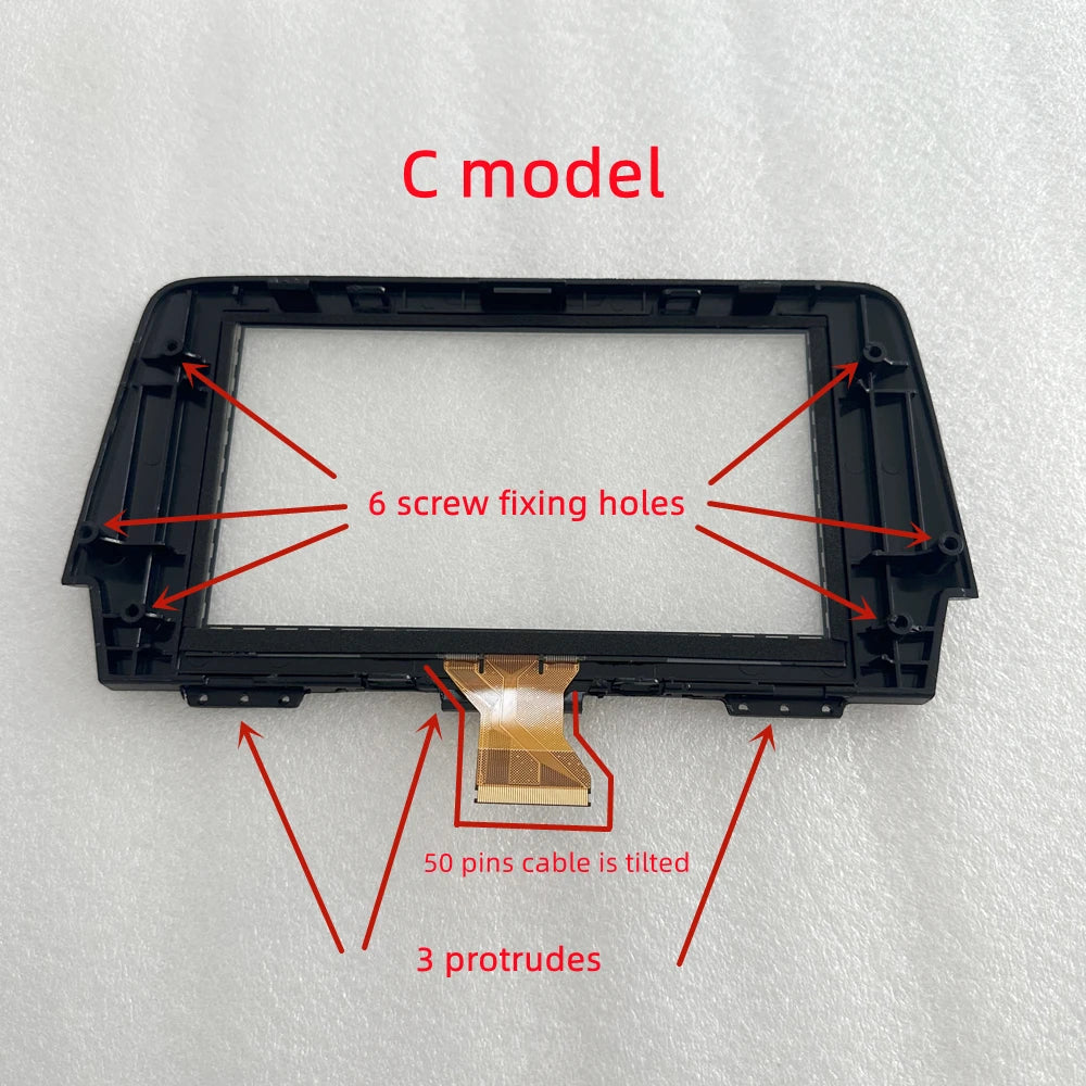 New 7 Inch Glass Touch Screen Panel Digitizer Lens Sensor For 2026-2026 Year Mazda 6 Car Radio DVD Player GPS Navigation