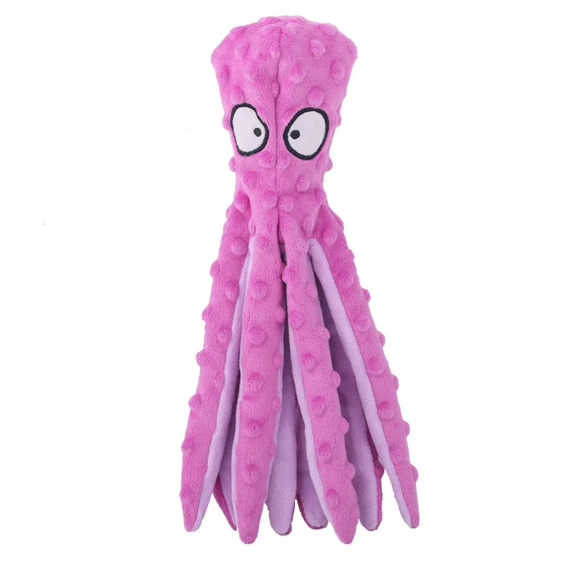 Plush Animal Squeaky Dog Toys - Tiger, Penguin, Fox & More - photo 9