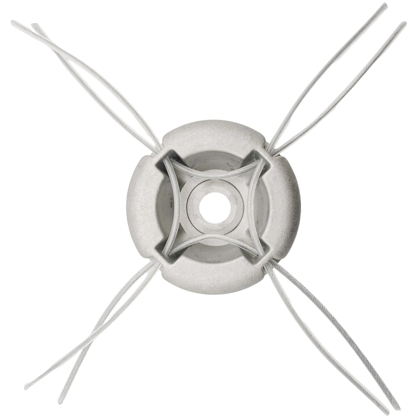 Aluminum Trimmer Head 5/8 inch/15mm Through Hole Fit String Trimmer Replacement Head Wire Rope Weed Head Accessories
