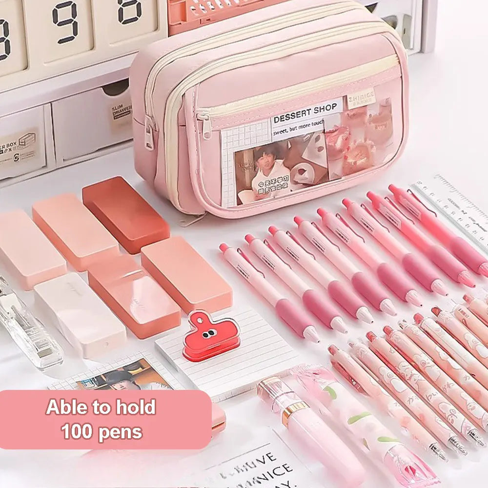 Kawaii Multi-Layer Pencil Case for Students - Cute and Functional
