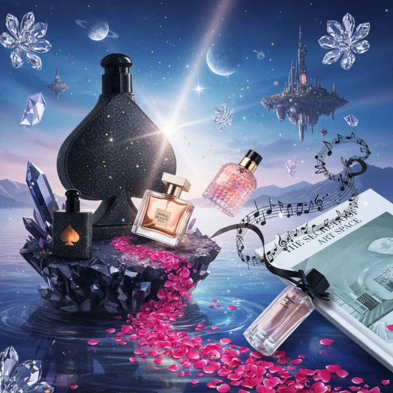 Women’s Perfume Gift Set of 4 Long Lasting Floral Woody Fragrances 105ml Elegant Captivating Scent Collection Perfect Gift
