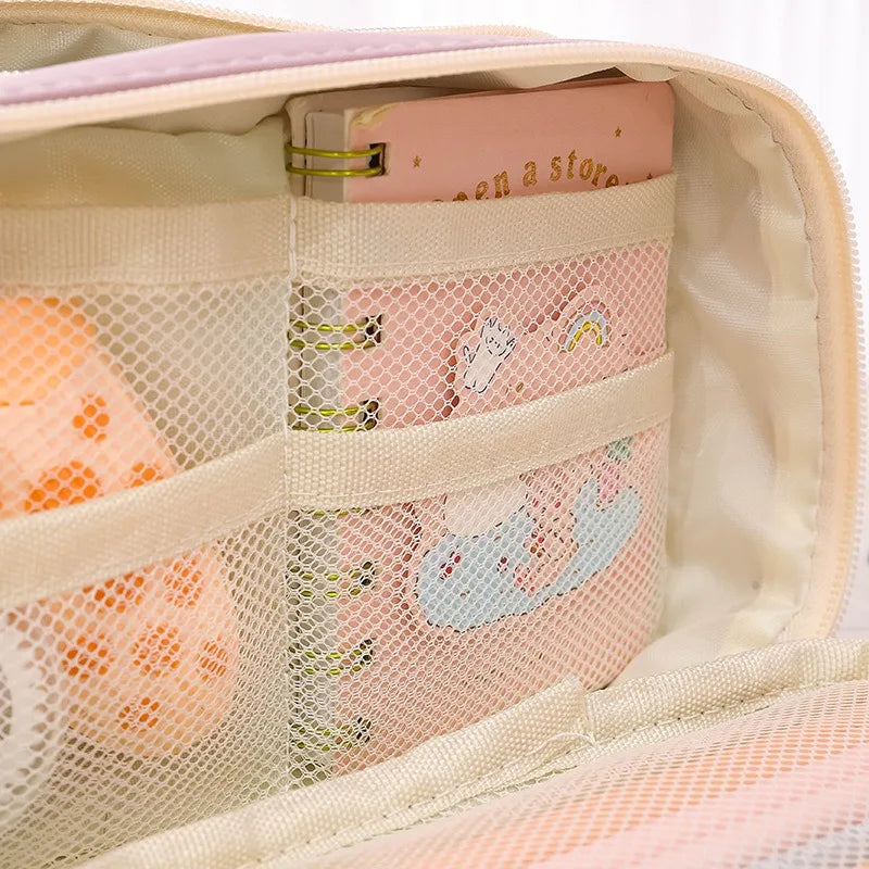 Kawaii Multi-Layer Pencil Case for Students - Cute and Functional