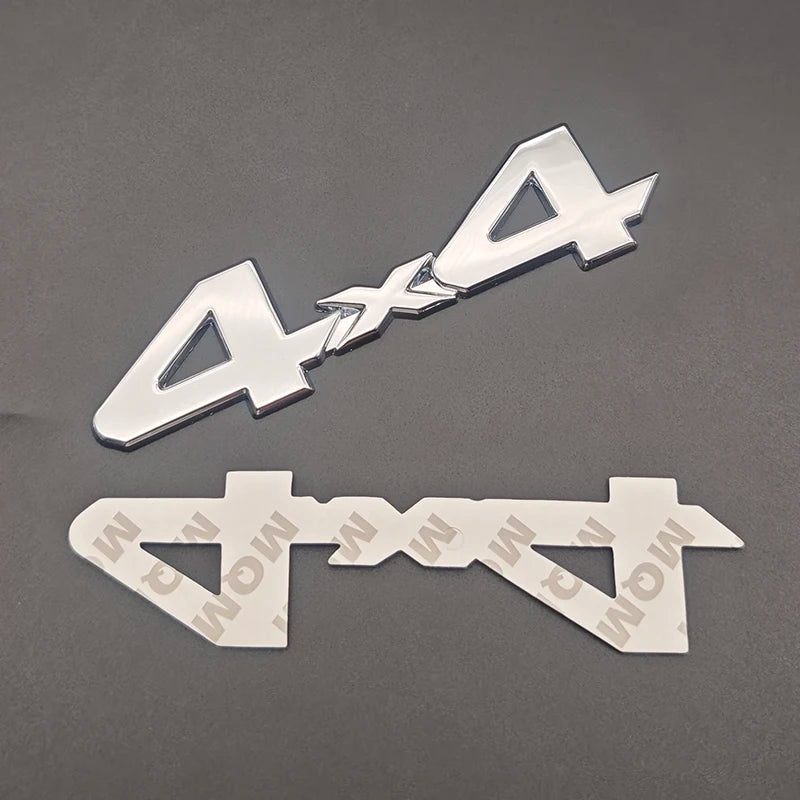 3d Metal Red Chrome Black Logo 4X4 Emblem Letters Decal Car Rear Trunk Badge for Toyota Tundra 4x4 Sticker Adhesive Accessories