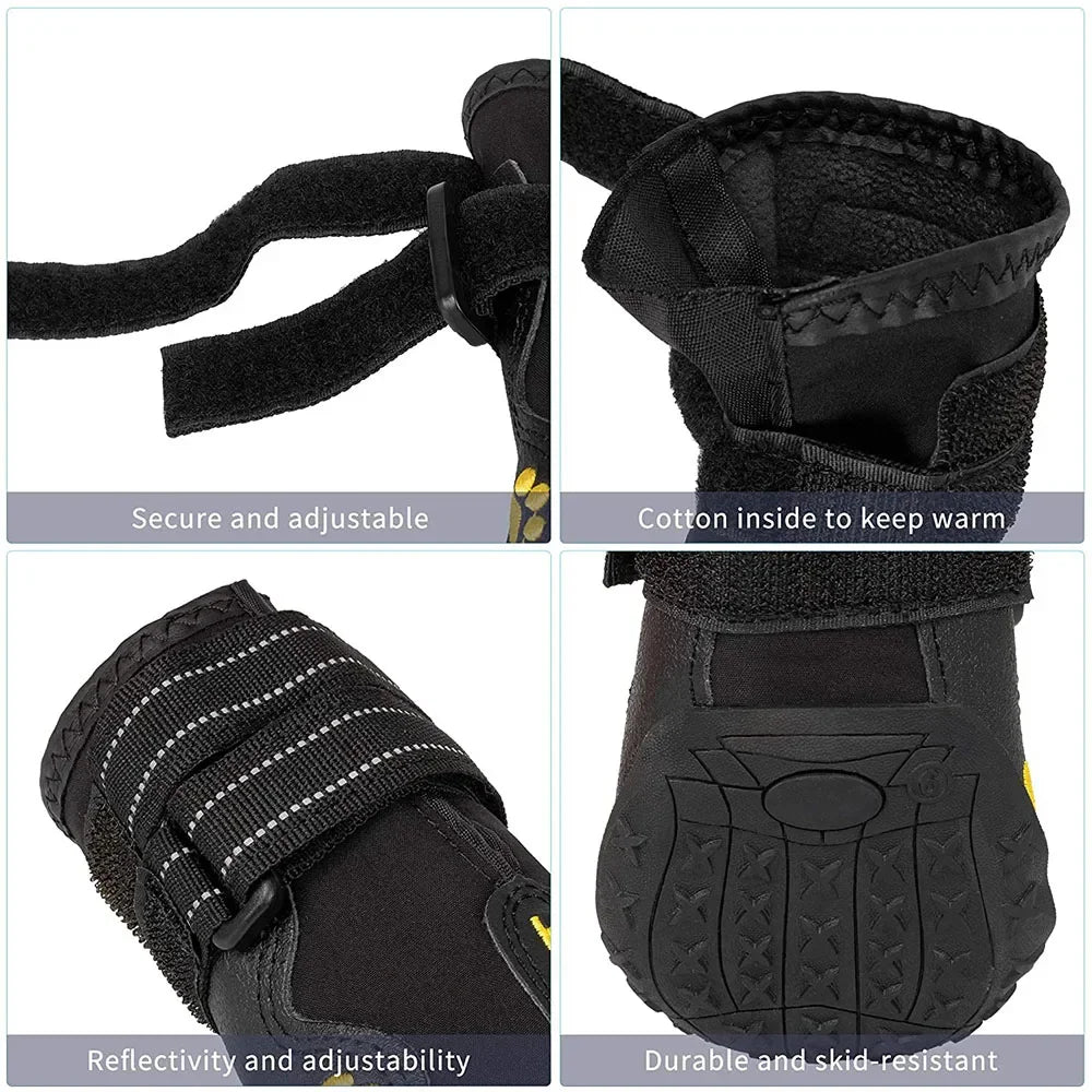 Waterproof Dog Boots - Anti-Slip Paw Protectors, All Season – photo 4