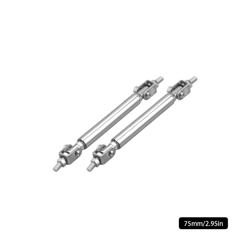 2PCS Car Splitter Rods Racing Adjustable Front Rear Bumper Lip Support Strut Brace Tie Pull Bar Kit 75/100/150/200mm Universal