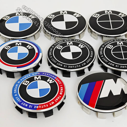 4 Pcs 68mm 56mm Wheel Center Cap for BMW E90 E87 F30 F20 F10 E60 F01 F02 G20 G30 G38 G14 F22 X1 X3 X4 X5 X6 M1 M2 M3 M4 M5 M6 M8