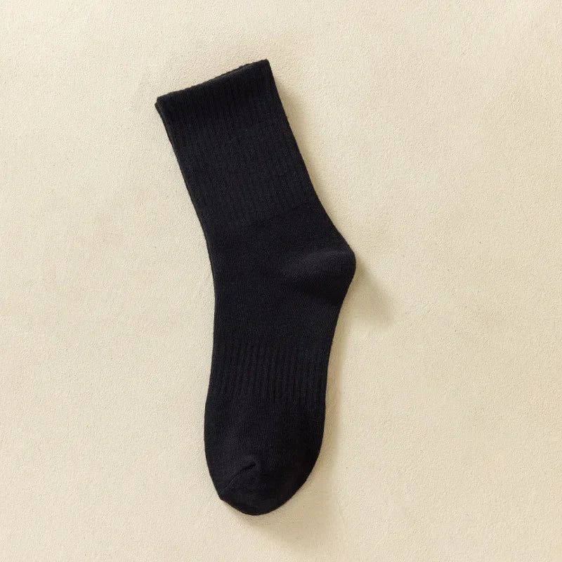 Men's Cotton Crew Socks — White, 1 & 10-Pair Packs, Plus Size