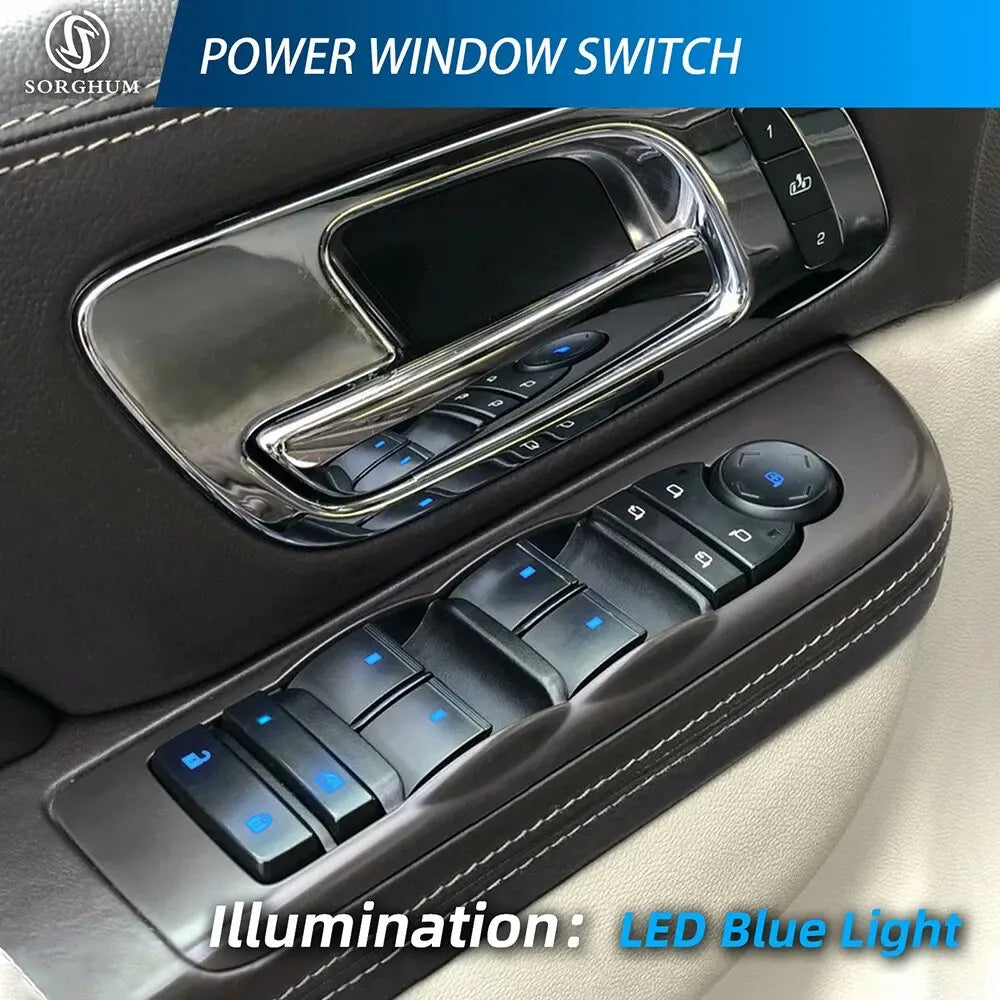 Front Left Power Window Switch — Chevrolet Silverado & GMC Sierra / Traverse / Yukon / Buick