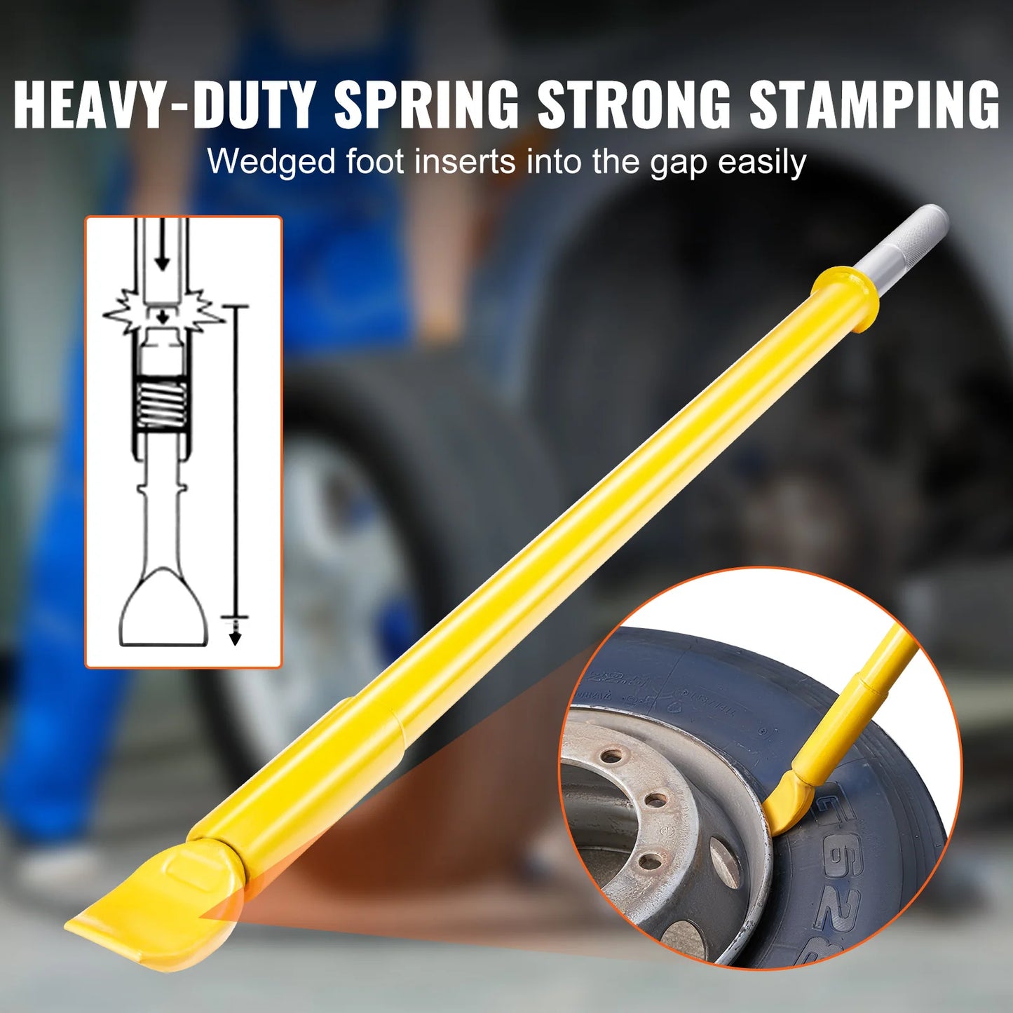 SucceBuy Heavy-Duty Steel Tire Bead Breaker Slide Hammer