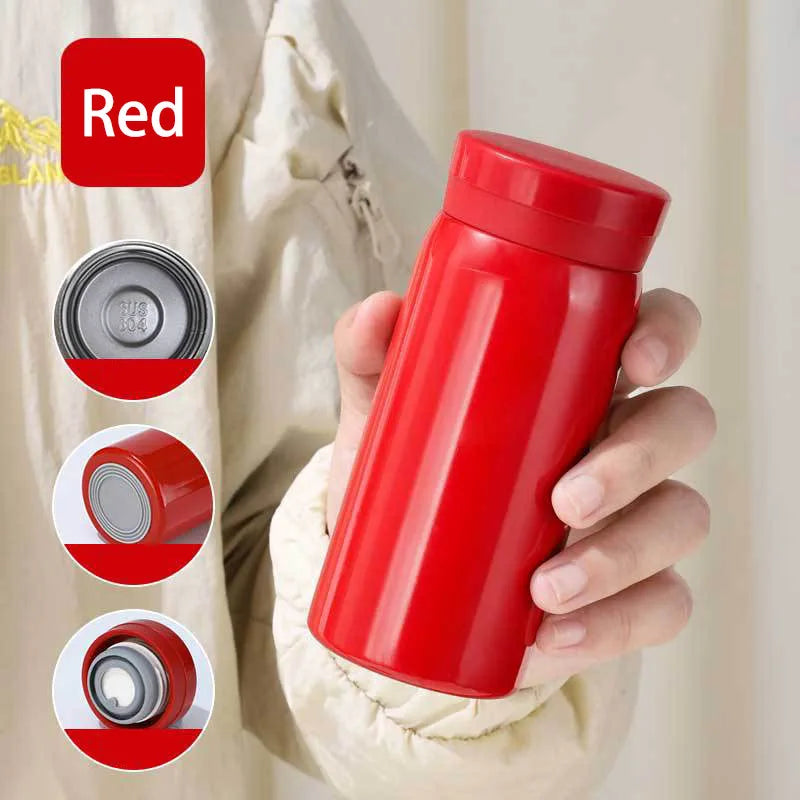 200ML/300ML Stainless Steel Pocket Cup Mini Thermos Cup Travel Thermal Coffee Mug Small Capacity Vacuum Flask Water Bottle