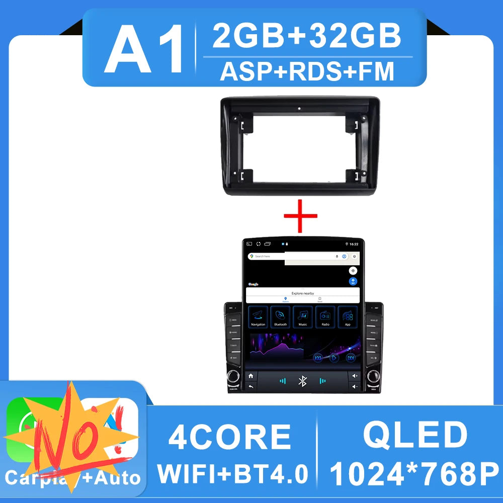 9.7" Android Car Stereo for Citroen Jumper, Peugeot Boxer & Fiat Ducato (2006–2022) — CarPlay, GPS, WiFi
