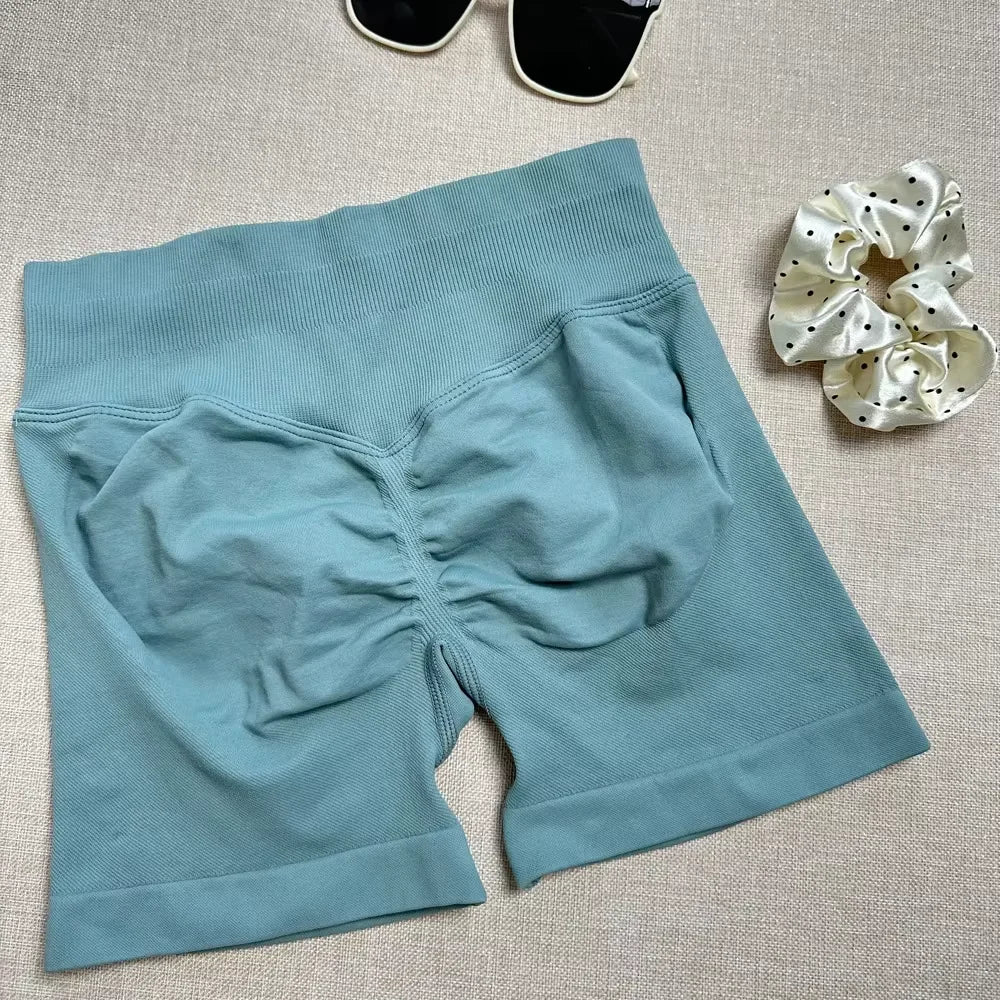 Impacts Shorts Set Workout Scrunch Shorts Sets Halter Sports Fitness Clothes Gym Suit Scrunch Shorts