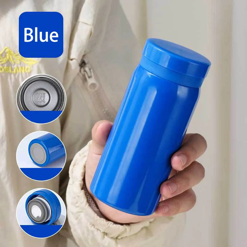 200ML/300ML Stainless Steel Pocket Cup Mini Thermos Cup Travel Thermal Coffee Mug Small Capacity Vacuum Flask Water Bottle